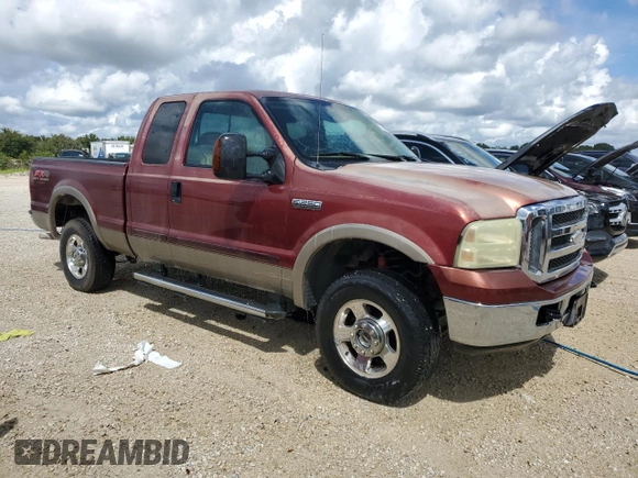 2005 Ford Super Duty F-250 XL with VIN 1FTSX21545EA06954, listed as a Copart auction lot 73829564 with 217,314 mi miles and Salvage Title. Bid and sale history available at carsss.com. Image 4.