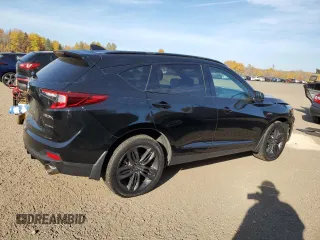 2022 Acura RDX w/A-Spec Package with VIN 5J8TC2H65NL802821, listed as a Copart auction lot 77008644 with 47,393 mi miles and Salvage Title. Bid and sale history available at carsss.com. Image 3.