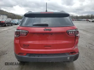 2021 Jeep Compass Altitude with VIN 3C4NJDBB9MT522210, listed as a Copart auction lot 51884765 with 38,768 mi miles and Salvage title. Bid and sale history available at DreamBid. Image 6.