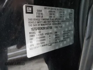 2017 GMC Canyon 4WD Denali z VIN 1GTG6EEN2H1307156, wystawiony jako Copart lot #76653224 z przebiegiem 114 406 mil mil oraz Szkoda całkowita • Salvage title. Historia ofert i sprzedaży dostępna na DreamBid. Obrazek 13.