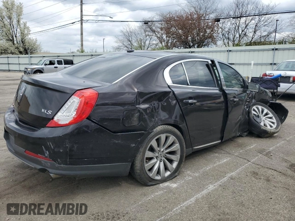 2013 Lincoln MKS with VIN 1LNHL9DKXDG601256, listed as a Copart auction lot 51078365 with 210,644 mi miles and Salvage Title. Bid and sale history available at carsss.com. Image 3.