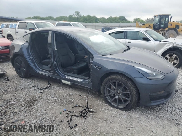 2022 Tesla Model 3 Long Range with VIN 5YJ3E1EB8NF172896, listed as a Copart auction lot 50211025 with Not Provided miles and Salvage Title. Bid and sale history available at DreamBid. Image 4.