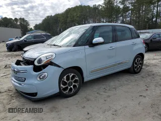 2014 FIAT 500L Lounge with VIN ZFBCFACH4EZ012810, listed as a Copart auction lot 46265725 with 147,695 mi miles and Salvage Title. Bid and sale history available at DreamBid. Image 1.