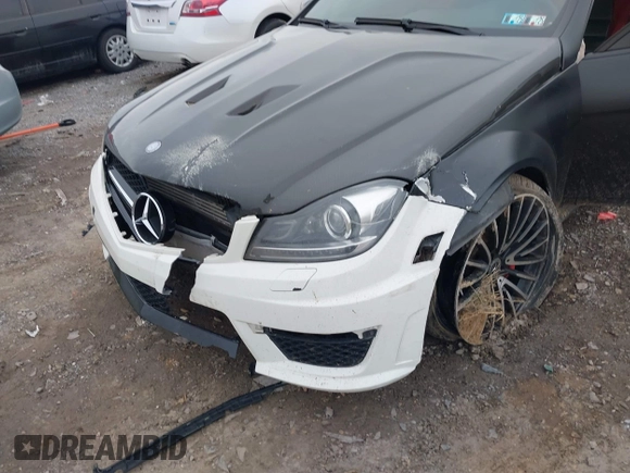 2012 Mercedes-Benz C 63 AMG with VIN WDDGF7HB2CA682282, listed as a IAAI auction lot 41505447 with 109,438 mi miles and . Bid and sale history available at carsss.com. Image 6.