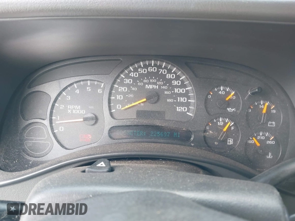 2005 Chevrolet Silverado 1500 LS with VIN 2GCEC13T351325486, listed as a IAAI auction lot 42099314 with 225,697 mi miles. Bid and sale history available at carsss.com. Image 7.