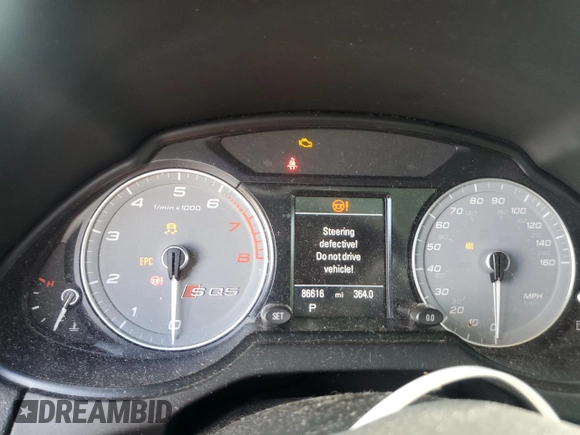 2016 Audi SQ5 Premium Plus with VIN WA1CCAFPXGA037506, listed as a Copart auction lot 53239525 with 86,616 mi miles and Salvage title. Bid and sale history available at DreamBid. Image 9.