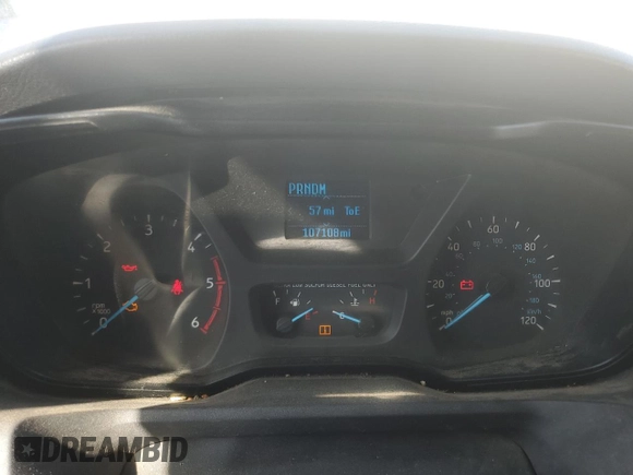 2015 Ford Transit z VIN 1FTNR2CV9FKA41027, wystawiony jako Copart lot #48520905 z przebiegiem 107 108 mil mil oraz Szkoda całkowita • Salvage title. Historia ofert i sprzedaży dostępna na DreamBid. Obrazek 9.