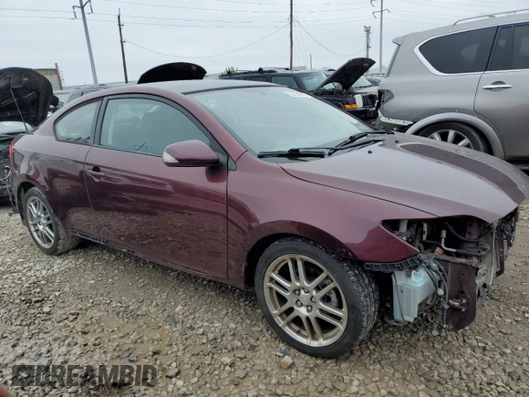 2007 Scion tC Spec with VIN JTKDE177970186278, listed as a Copart auction lot 52334765 with 162,069 mi miles and Salvage Title. Bid and sale history available at carsss.com. Image 4.