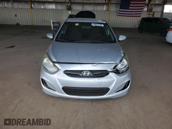 2012 Hyundai Accent SE with VIN KMHCU5AE7CU026029, listed as a Copart auction lot 53893745 with 200,233 mi miles and Salvage Title. Bid and sale history available at carsss.com. Image 5.