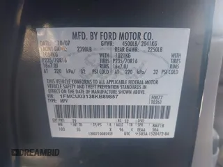 2008 Ford Escape XLT с VIN 1FMCU03138KB89857, выставлен на аукционе IAAI как лот 42000842 с пробегом 178 565 миль миль и . История ставок и продаж доступна на DreamBid. Изображение 9.