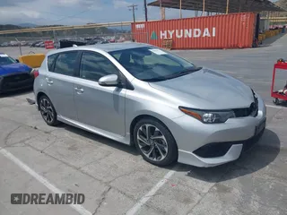 2018 Toyota Corolla iM with VIN JTNKARJE9JJ553578, listed as a IAAI auction lot 42078272 with 63,928 mi miles. Bid and sale history available at carsss.com. Image 1.