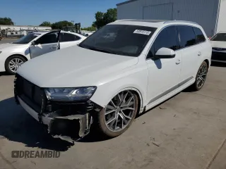 2017 Audi Q7 Premium Plus with VIN WA1LAAF7XHD034157, listed as a Copart auction lot 53915115 with 92,388 mi miles and Salvage Title. Bid and sale history available at carsss.com. Image 1.