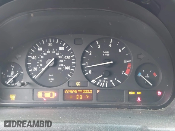 2001 BMW X5 3.0i with VIN WBAFA535X1LM64227, listed as a IAAI auction lot 41885244 with 224,646 mi miles. Bid and sale history available at carsss.com. Image 7.