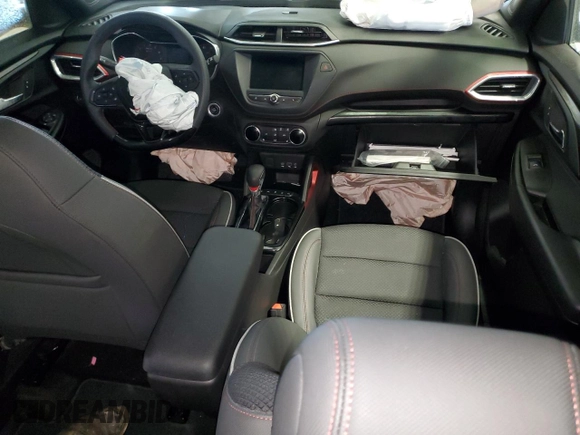2023 Chevrolet TrailBlazer RS with VIN KL79MUSL8PB202574, listed as a Copart auction lot 46428005 with 11,039 mi miles and Salvage Title. Bid and sale history available at DreamBid. Image 8.