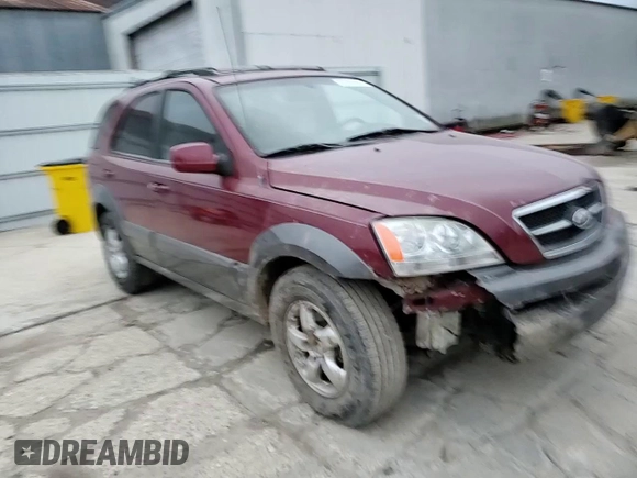2006 Kia Sorento LX with VIN KNDJD733165550228, listed as a Copart auction lot 87581895 with 189,561 mi miles and Salvage Title. Bid and sale history available at DreamBid. Image 12.