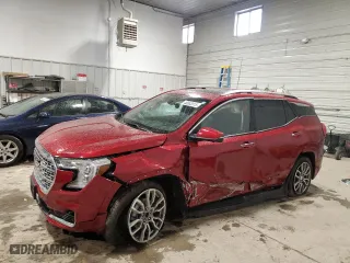 2024 GMC Terrain Denali with VIN 3GKALXEG7RL379125, listed as a Copart auction lot 48083315 with 7,118 mi miles and Salvage Title. Bid and sale history available at carsss.com. Image 1.