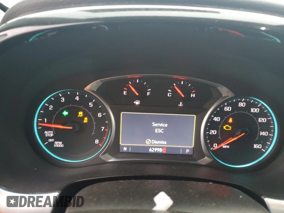 2021 Chevrolet Traverse Premier with VIN 1GNERKKW7MJ125125, listed as a Copart auction lot 86827644 with 62,998 mi miles and Salvage Title. Bid and sale history available at carsss.com. Image 9.