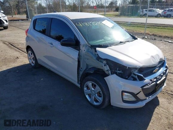 2020 Chevrolet Spark LS with VIN KL8CB6SA6LC452918, listed as a IAAI auction lot 41817216 with 96,360 mi miles and . Bid and sale history available at DreamBid. Image 1.