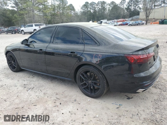 2021 Audi A4 S line Premium Plus with VIN WAUEAAF43MN002480, listed as a Copart auction lot 50834195 with 31,183 mi miles and Salvage Title. Bid and sale history available at DreamBid. Image 2.