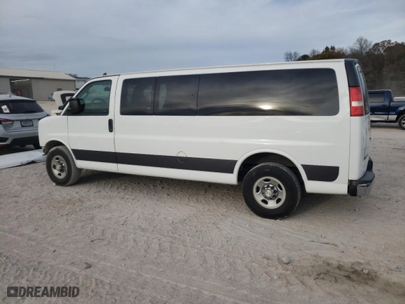 2017 Chevrolet Express Passenger LT with VIN 1GAZGPFF2H1241290, listed as a Copart auction lot 80438284 with 137,221 mi miles and Salvage Title. Bid and sale history available at carsss.com. Image 2.