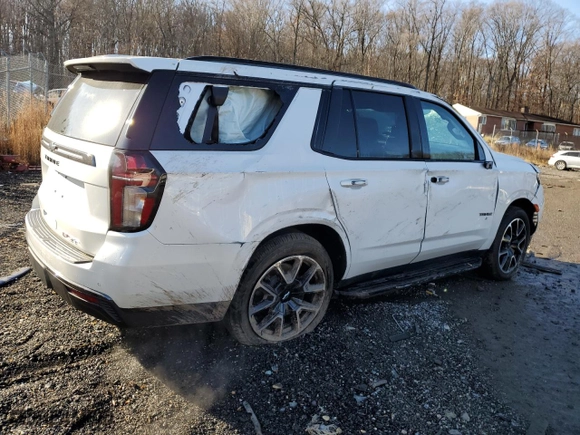2021 Chevrolet Tahoe RST with VIN 1GNSKRKDXMR467023, listed as a Copart auction lot 85567584 with 19,760 mi miles and Salvage Title. Bid and sale history available at carsss.com. Image 3.