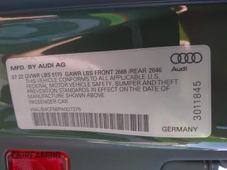 2023 Audi S5 Sportback Premium Plus z VIN WAUB4CF56PA007375, wystawiony jako IAAI lot #41630832 z przebiegiem 23 668 mil mil oraz . Historia ofert i sprzedaży dostępna na DreamBid. Obrazek 9.