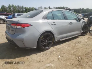2021 Toyota Corolla SE with VIN 5YFM4MCE0MP080769, listed as a Copart auction lot 52578413 with 53,778 mi miles. Bid and sale history available at carsss.com. Image 3.
