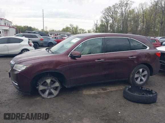 2016 Acura MDX with VIN 5FRYD4H2XGB037376, listed as a IAAI auction lot 42029932 with 139,055 mi miles. Bid and sale history available at carsss.com. Image 14.