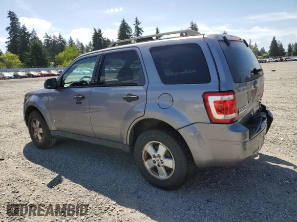 2008 Ford Escape XLT with VIN 1FMCU93178KD13844, listed as a Copart auction lot 59428785 with 257,847 mi miles and Salvage title. Bid and sale history available at DreamBid. Image 2.