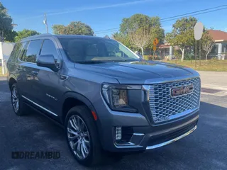 2022 GMC Yukon Denali with VIN 1GKS1DKL5NR244237, listed as a Copart auction lot 50262595 with 15,713 mi miles and Clean Title. Bid and sale history available at carsss.com. Image 1.