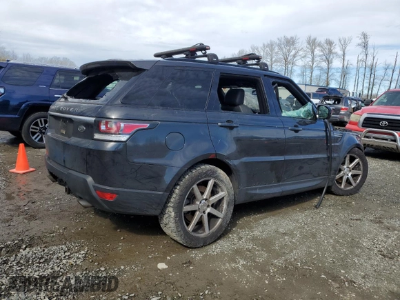 2014 Land Rover Range Rover Sport HSE with VIN SALWR2WF5EA319394, listed as a Copart auction lot 50943535 with 0 mi miles and Salvage Title. Bid and sale history available at carsss.com. Image 3.