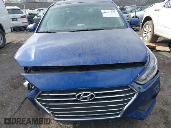 2022 Hyundai Accent SE with VIN 3KPC24A64NE177005, listed as a IAAI auction lot 41646385 with Not Provided miles and . Bid and sale history available at carsss.com. Image 11.
