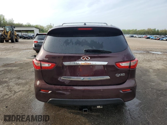 2015 Infiniti QX60 with VIN 5N1AL0MM9FC536909, listed as a Copart auction lot 51750975 with 205,955 mi miles and Salvage Title. Bid and sale history available at DreamBid. Image 6.