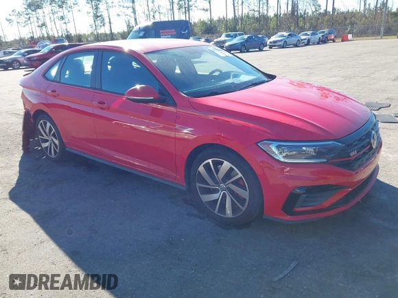 2019 Volkswagen Jetta GLI S z VIN 3VW5T7BU3KM225015, wystawiony jako IAAI lot #41352228 z przebiegiem 96 874 mil mil oraz . Historia ofert i sprzedaży dostępna na DreamBid. Obrazek 1.