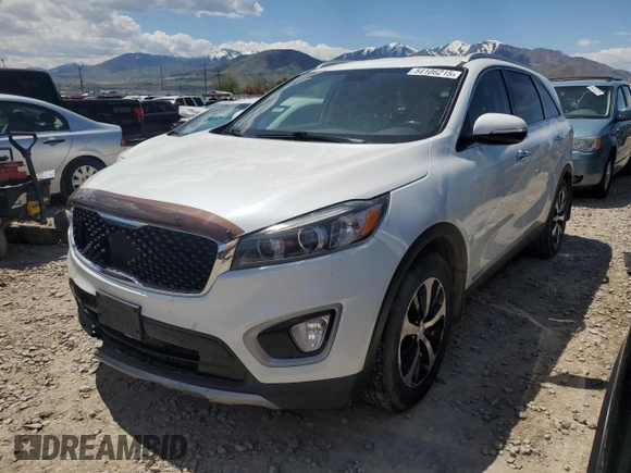 2017 Kia Sorento EX with VIN 5XYPHDA57HG321810, listed as a Copart auction lot 54106215 with 121,948 mi miles and Salvage title. Bid and sale history available at DreamBid. Image 1.