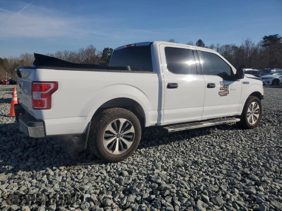 2018 Ford F-150 XL with VIN 1FTEW1CG6JKE47523, listed as a Copart auction lot 47450605 with 109,107 mi miles and Salvage Title. Bid and sale history available at carsss.com. Image 3.