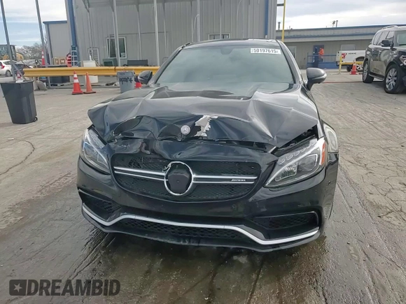 2017 Mercedes-Benz C 63 S AMG with VIN WDDWJ8HB9HF458856, listed as a Copart auction lot 50197615 with 48,293 mi miles and Salvage Title. Bid and sale history available at carsss.com. Image 13.