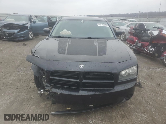 2009 Dodge Charger Police with VIN 2B3LA43VX9H571515, listed as a Copart auction lot 45191195 with 181,620 mi miles and Salvage Title. Bid and sale history available at carsss.com. Image 5.