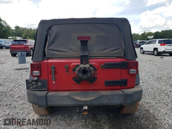 2007 Jeep Wrangler X with VIN 1J4FA24197L185416, listed as a Copart auction lot 59943735 with 147,984 mi miles and Salvage title. Bid and sale history available at DreamBid. Image 6.