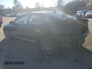 2015 Kia Cadenza Premium with VIN KNALN4D77F5193253, listed as a Copart auction lot 81748134 with 134,347 mi miles and Salvage Title. Bid and sale history available at DreamBid. Image 2.
