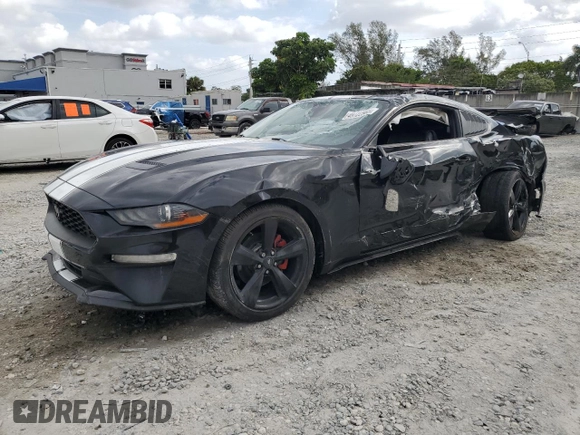 2021 Ford Mustang EcoBoost with VIN 1FA6P8TH4M5151881, listed as a Copart auction lot 49722985 with 56,041 mi miles and Non Repairable. Bid and sale history available at carsss.com. Image 1.