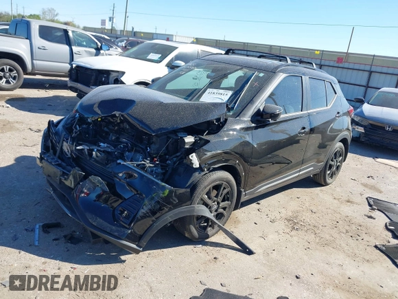 2023 Nissan Kicks SR with VIN 3N1CP5DV7PL553062, listed as a IAAI auction lot 41839815 with 14,850 mi miles. Bid and sale history available at carsss.com. Image 2.