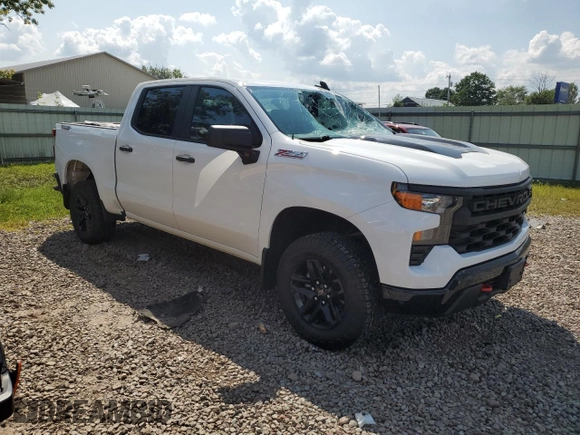 2022 Chevrolet Silverado 1500 Custom Trail Boss with VIN 3GCPDCEK5NG524097, listed as a Copart auction lot 68689454 with 71,110 mi miles and Salvage Title. Bid and sale history available at carsss.com. Image 4.
