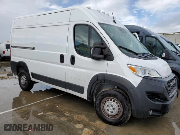 2024 Ram ProMaster Cargo Tradesman with VIN 3C6LRVBG8RE112454, listed as a Copart auction lot 74793884 with Not Provided miles and Salvage Title. Bid and sale history available at DreamBid. Image 4.