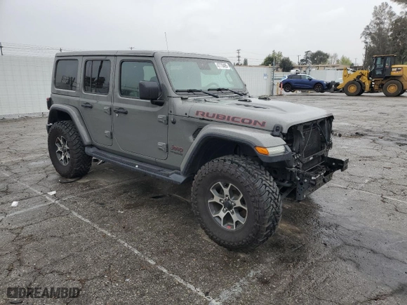 2020 Jeep Wrangler Unlimited Rubicon with VIN 1C4HJXFN0LW157167, listed as a Copart auction lot 47778495 with 43,761 mi miles and Salvage Title. Bid and sale history available at carsss.com. Image 4.