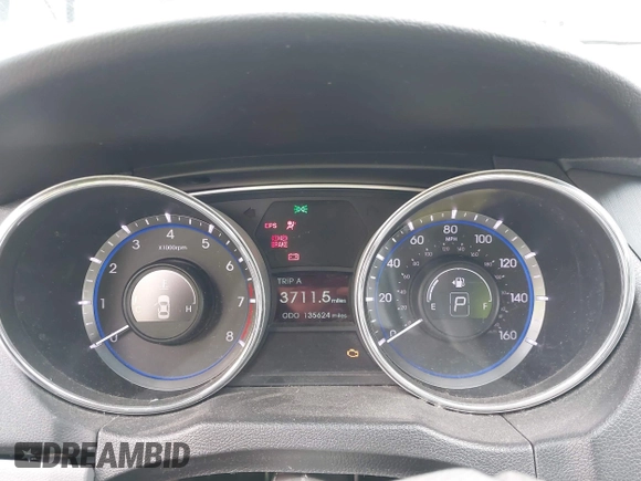 2013 Hyundai Sonata GLS with VIN 5NPEB4AC7DH789028, listed as a IAAI auction lot 41827734 with 135,624 mi miles and . Bid and sale history available at carsss.com. Image 7.