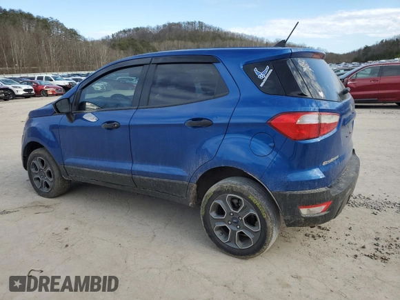 2020 Ford EcoSport S with VIN MAJ6S3FL2LC388428, listed as a Copart auction lot 46379035 with 71,025 mi miles and Salvage Title. Bid and sale history available at DreamBid. Image 2.