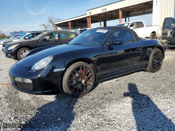 2005 Porsche Boxster S with VIN WP0CB29865U732015, listed as a Copart auction lot 42557885 with 15,886 mi miles and Salvage Title. Bid and sale history available at carsss.com. Image 1.