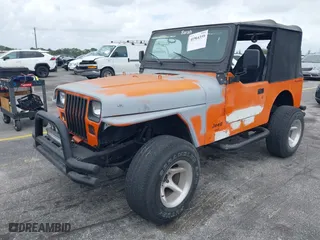 1991 Jeep Wrangler with VIN 2J4FY29SXMJ105443, listed as a IAAI auction lot 41964359 with 1,674,923 mi miles. Bid and sale history available at carsss.com. Image 2.