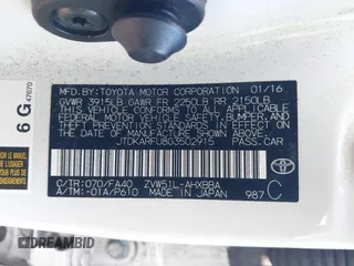 2016 Toyota Prius Four z VIN JTDKARFU8G3502915, wystawiony jako IAAI lot #41267499 z przebiegiem 110 002 mil mil oraz . Historia ofert i sprzedaży dostępna na DreamBid. Obrazek 9.
